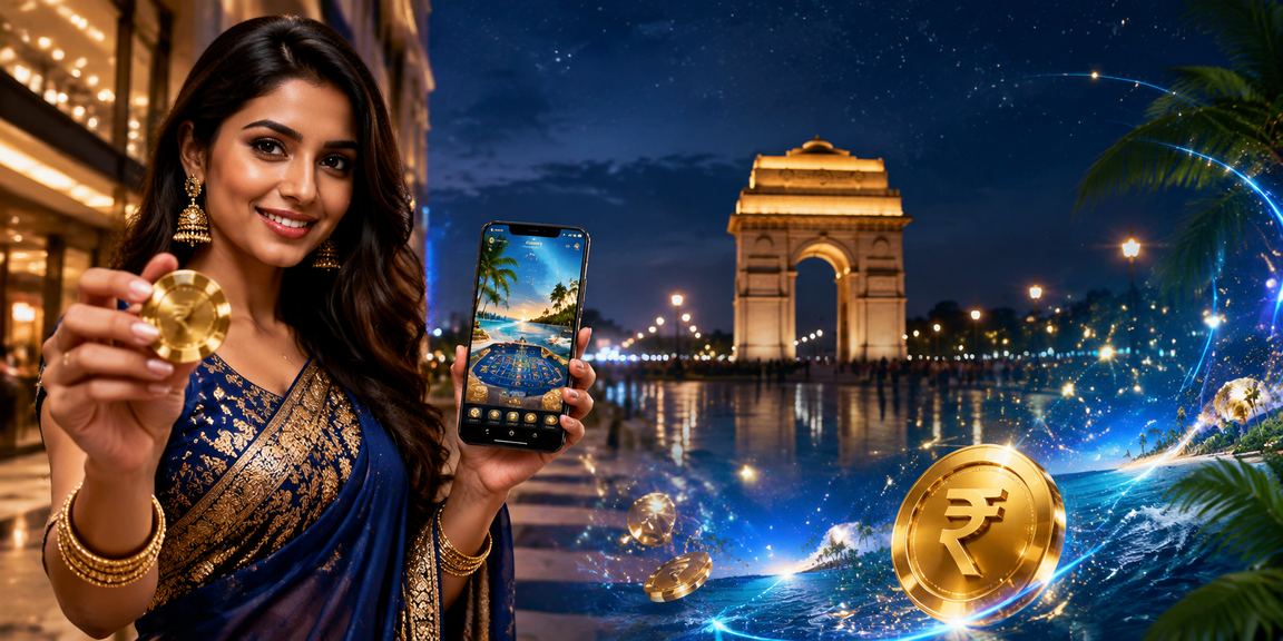 Player registering account on mobile betting app in front of India Gate Delhi