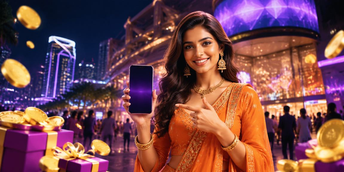 Young Indian playing Rummy on mobile app in Mumbai's Bandra neighborhood at night